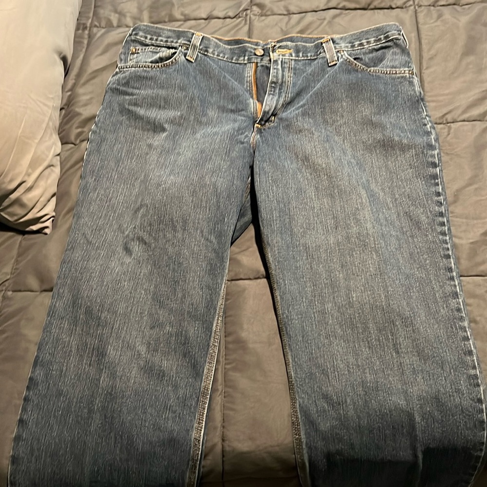 Carhartt NWOT men’s dark wash bootcut jeans 42x32